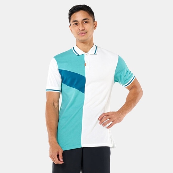 Nike Men's Dri-FIT Colourblocked Polo Shirt Green Small - Picture 1 of 4